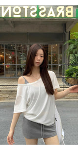 three-piece T-shirt sleeveless skirt set (3 SET)