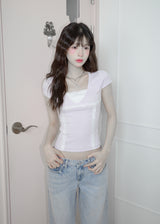 [MADE] Okiel Lace Short Sleeve Tee