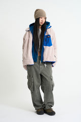 Retro deep pile fleece jacket