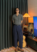 S/S ケーブルボタンカラーショートスリーブニット 6カラー