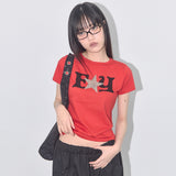 FY レオパードTシャツ (RED) F25QB100