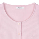 Bella Semi Crop Cardigan Rose Quartz