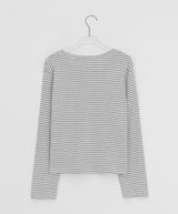 Kimber Stripe Round Long Sleeve Tee