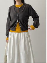 Ritz Balloon Fit Round Knit Cardigan
