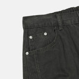Vintage pintuck curved pants