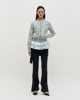 Dot Graphic Windbreaker _ GREY