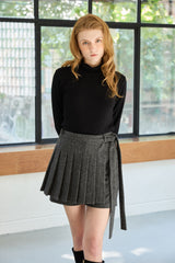 CLASSIC WOOL TURTLENECK TOP / BLACK