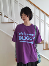 【即日発送】YWD ウェルカムTシャツ_パープル (1color)