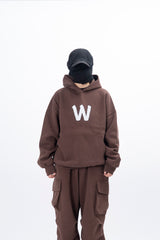 Medi W Boucle Embroidery Heavy Set-Up Hood