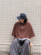 [SEMADE] HARBOR Waffle Round Neck Half 1/2 T