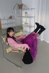 RAPUNZEL FRILL CAN CAN SKIRT IN PURPLE