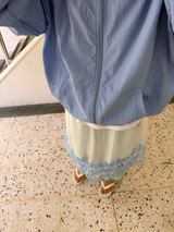 frill oganza skirt