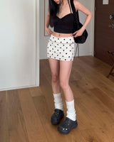 Dot mini skirt