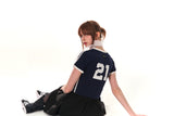 VラインスポーティーTシャツ (NAVY)
