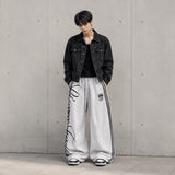 OV 54460 Calli Side Lettering Wide Track Pants (2 colors)