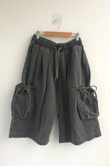 washing ribbon pocket cargo pants