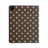 Dot brown pink ipad case