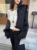 Luna Skin Off-Shoulder Cable Slim-Fit Knit