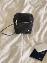 mini pocket bag - grey dot