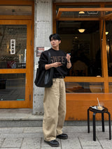 Drop curved dart pants