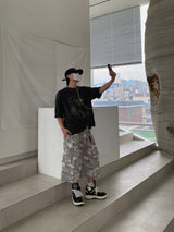 Glen Camo Cargo Bermuda Pants 3C