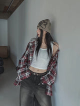 Wake Check Hooded Shirt