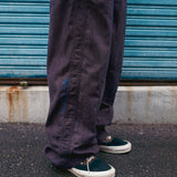Indian double knee denim pants / Maroon black
