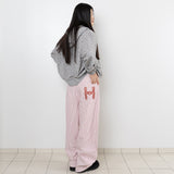 H Chain Twill Pants - Stripe Red