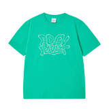 25SS ADLV プラネットショートスリーブTシャツ ダーク ライトグリーン