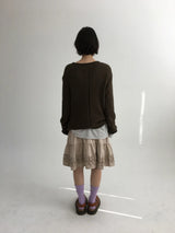 ロールネックラスリーニット (4color)