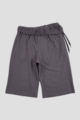 Folding waist bermuda pants