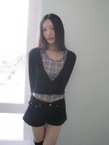 retro stud shorts