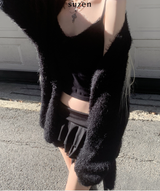 Gania Mohair Loose-Fit Cardigan