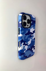 [BLUE] CAMOUFLAGE タフバンパーケース / TREEFORFIVE345
