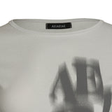 Slim Fit Short Sleeve Tee – Blurred Type [WHITE]