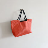 TYVEK FLEXIBLE BAG - Red Orange & Dark Gray (MEDIUM)