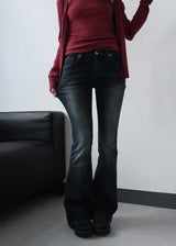 NEEDLEPOINT BOOTSCUT DENIM