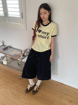 [unisex] ニニンポケットバミューダバンディングパンツ