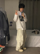 Daily Cargo String Balloon Wide Pants 3C