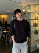 Lead button heavy knitwear