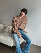 25FW★ [LANARCH] Frayline Bootcut Denim