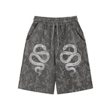 Snake Bermuda Sweat Pants - CAMO