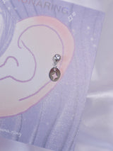 オールサージカルスチールダイヤモンドピアス