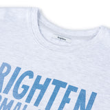 タイポTシャツ Melange Grey