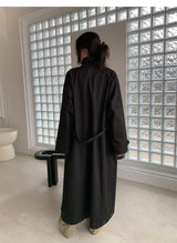 HIGH NECK MAXI TRENCH COAT (3C)