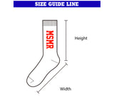 Dice Logo Crew Socks White