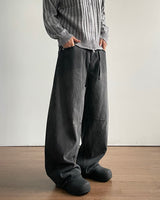 Simon Curved Denim Pants
