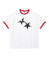 ツインスターリンガーSS Tシャツ ホワイトTEE(CV2FMUT549A)