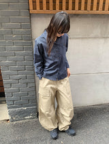 Roil Cotton Wide Cargo Pants