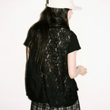 Heart Logo Mix Tee - Black